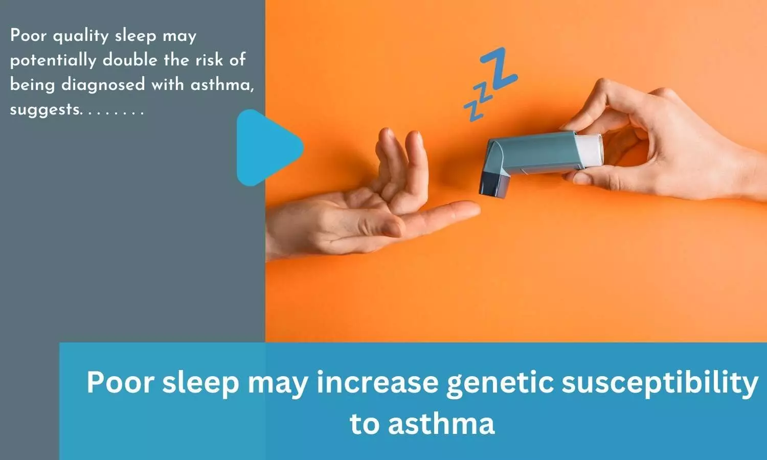 Poor sleep may increase genetic susceptibility to asthma