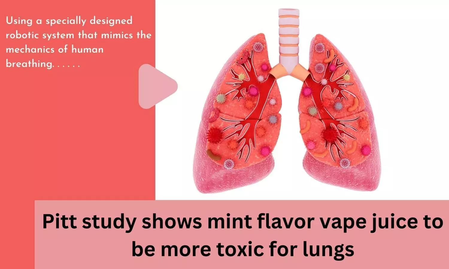 Pitt study shows mint flavor vape juice to be more toxic for lungs