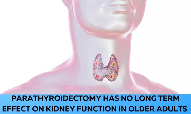 Parathyroidectomy may not arrest  Kidney Function decline in elderly with primary hyperparathyroidism