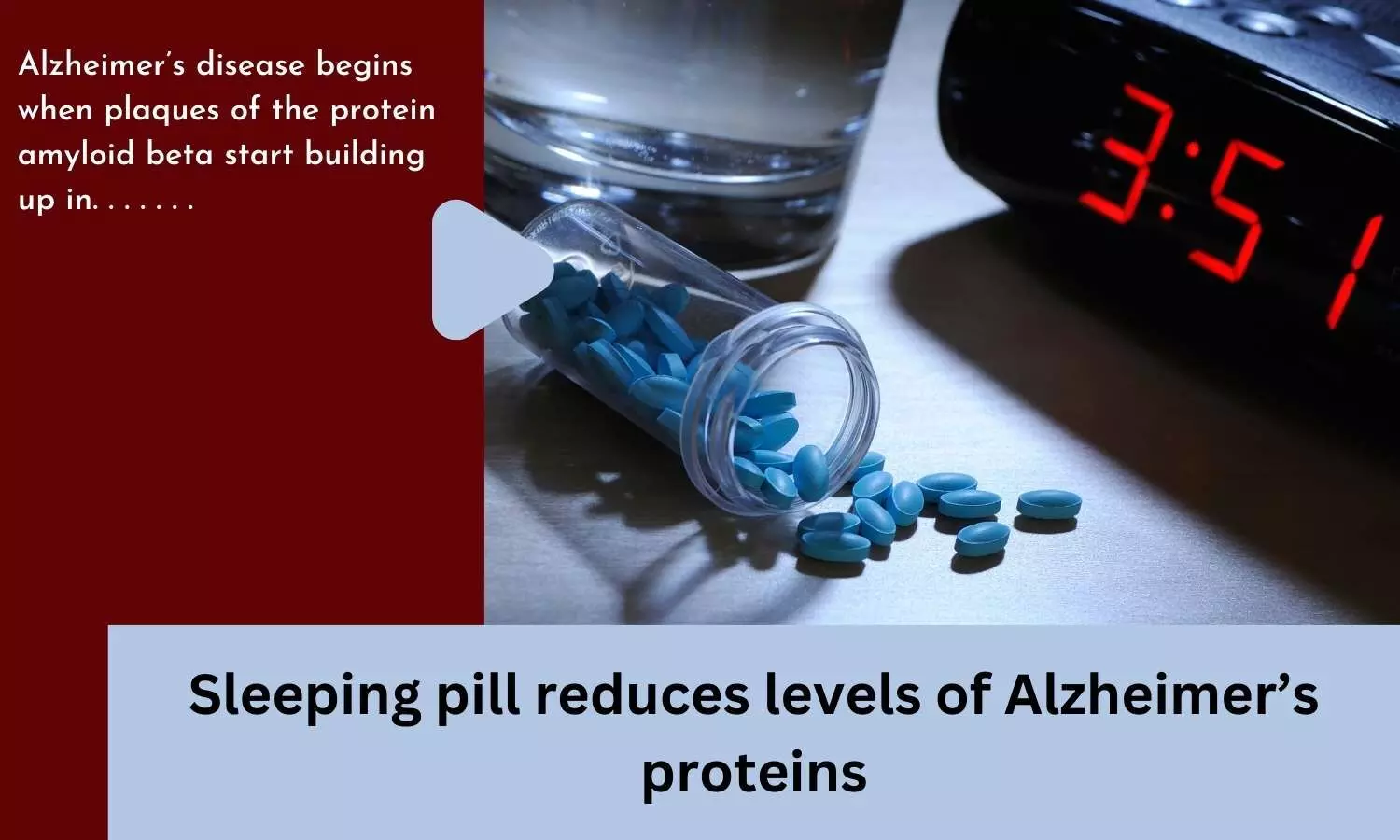 Sleeping pill reduces levels of Alzheimers proteins