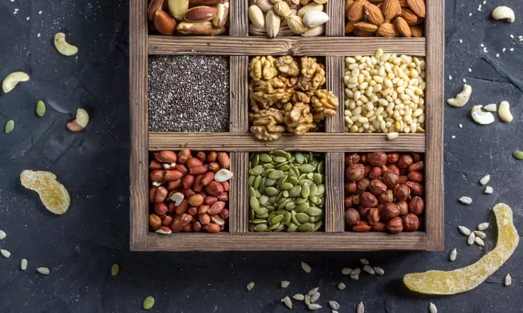 Consumption of nuts and seeds reduces metabolic syndrome in females and not males