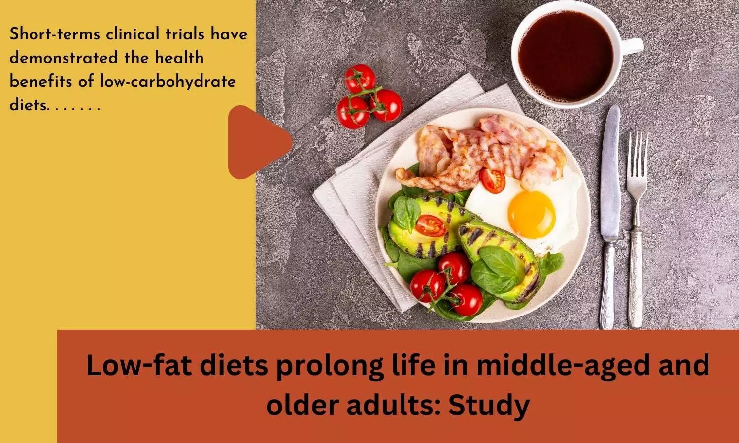 Low-fat diets prolong life in middle-aged and older adults: Study