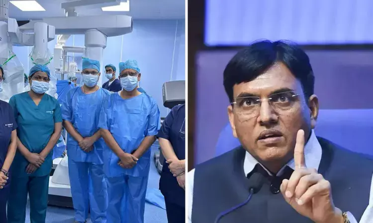 With 200th live surgery using robotics, 3-D Lap Webcast; Union Health Minister lauds Safdurjung Hospital doctors for creating world record