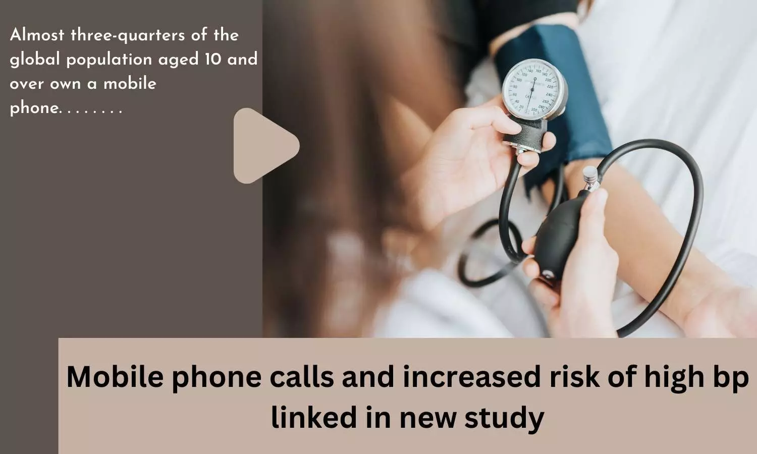 Mobile phone calls and increased risk of high bp linked in new study
