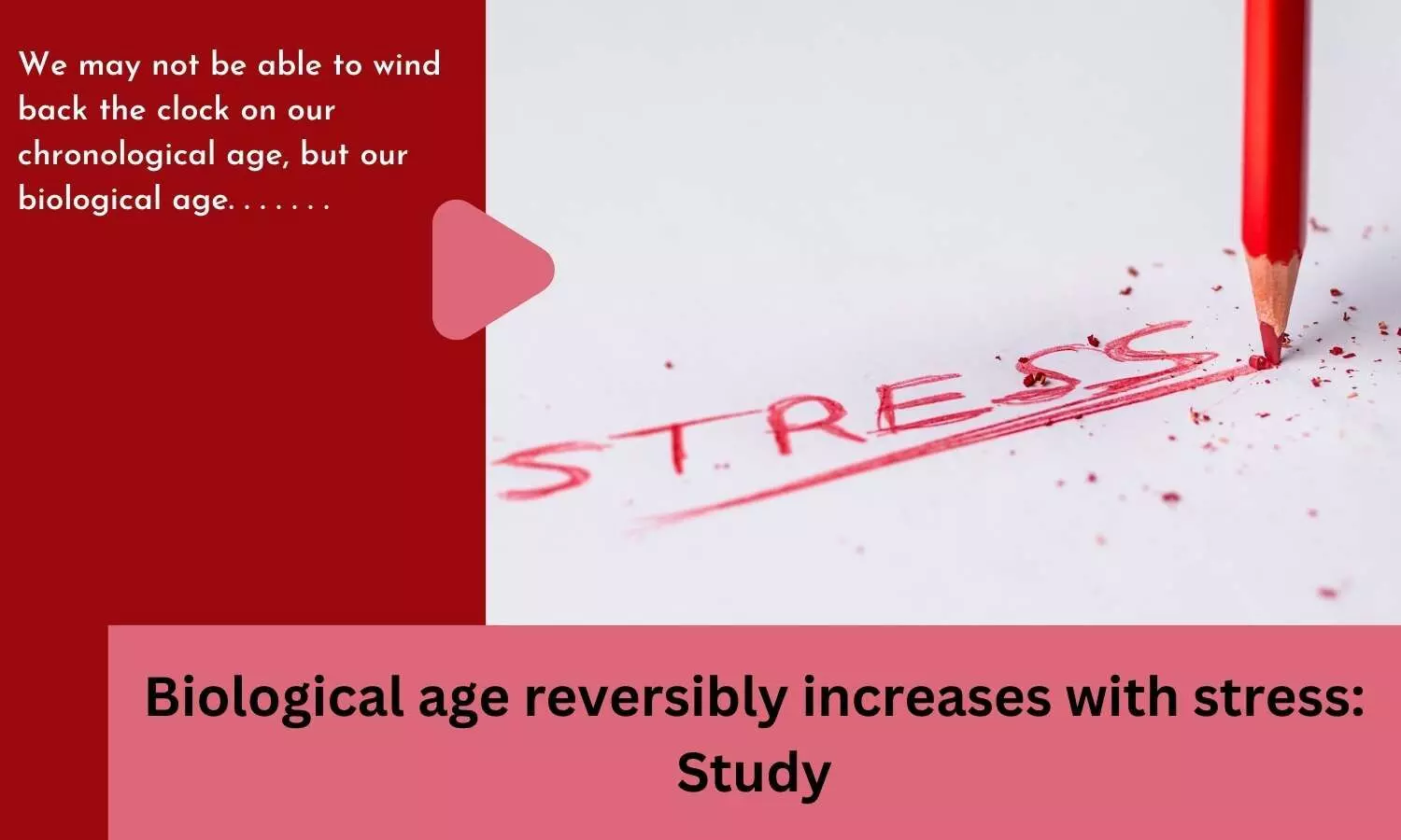Biological age reversibly increases with stress: Study