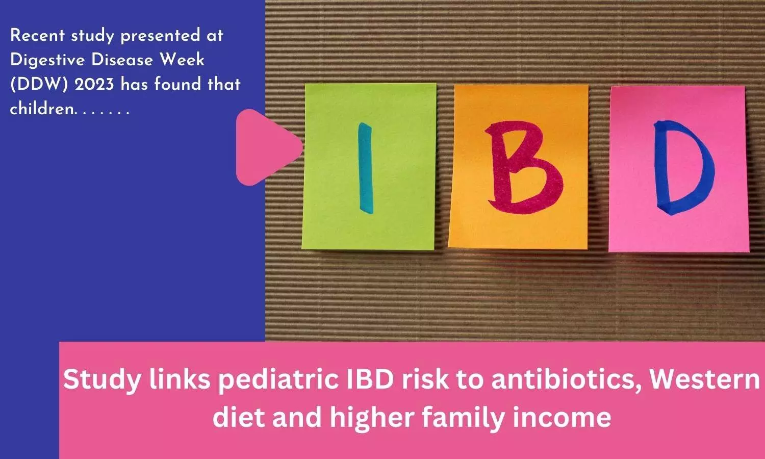 Study links pediatric IBD risk to antibiotics, Western diet and higher family income
