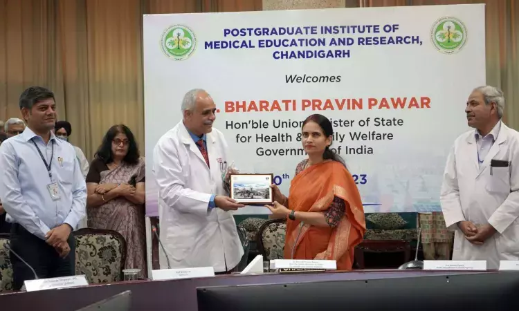 MoS Health Bharati Pravin Pawar highlights importance of healthcare research and innovation at PGI Chandigarh