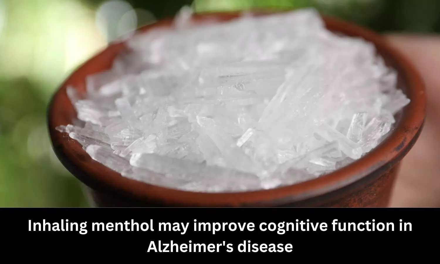 Menthol inhalation may improve cognitive function in Alzheimers disease
