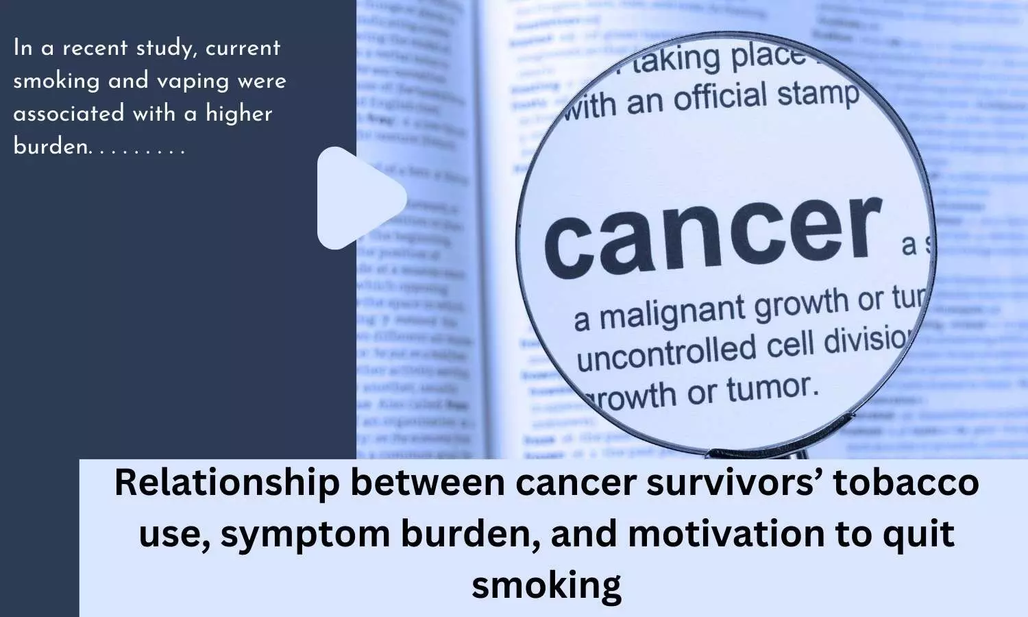 Relationship between cancer survivors tobacco use, symptom burden, and motivation to quit smoking
