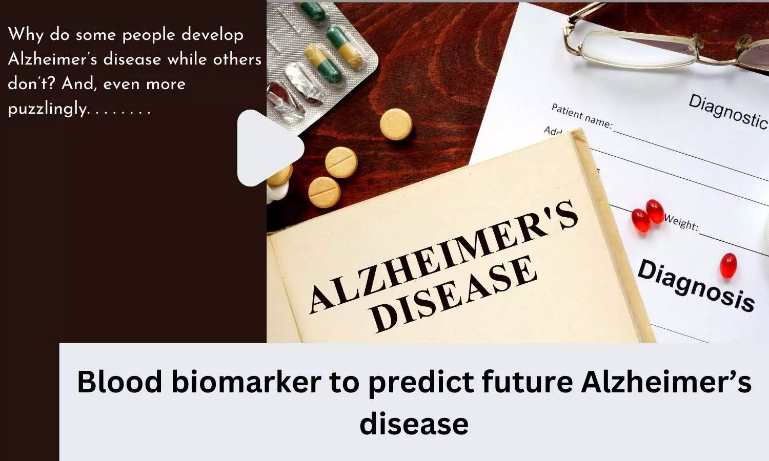 Blood biomarker to predict future Alzheimers disease