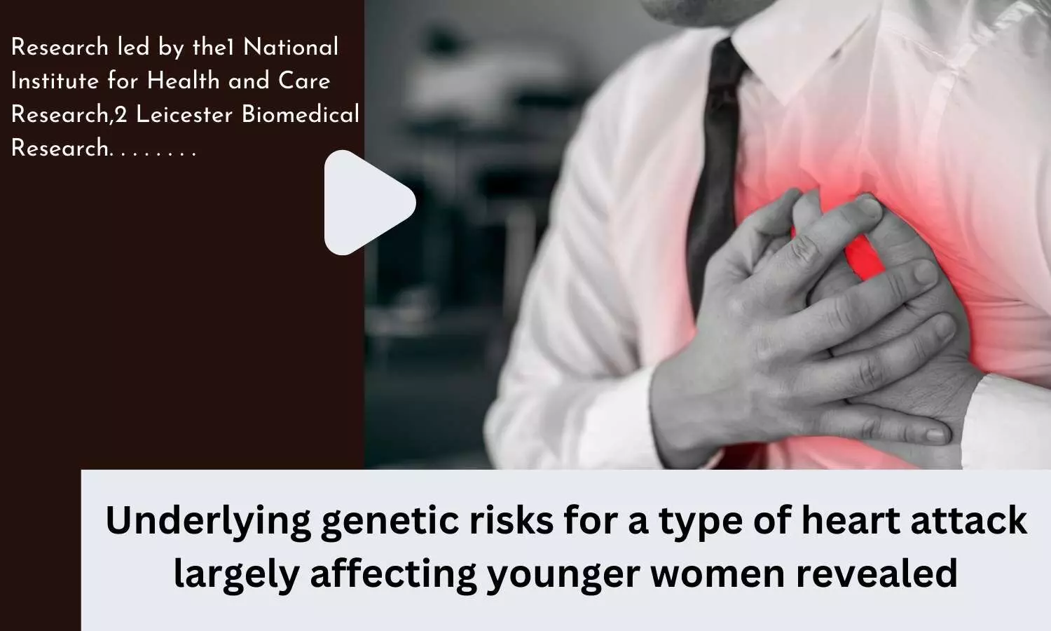Underlying genetic risks for a type of heart attack largely affecting younger women revealed