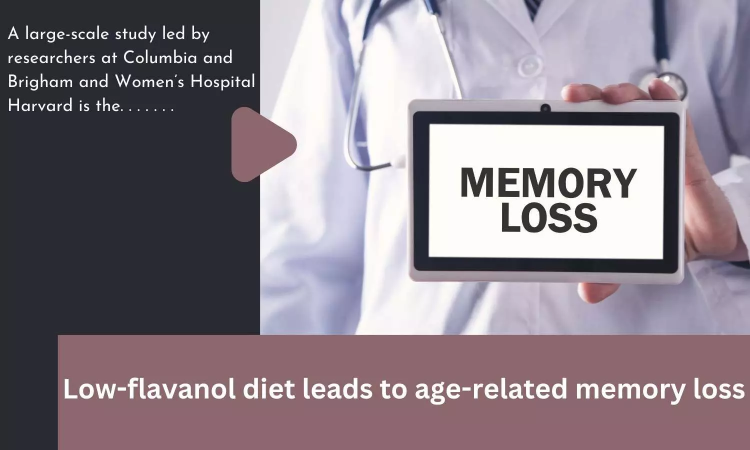 Low-flavanol diet leads to age-related memory loss