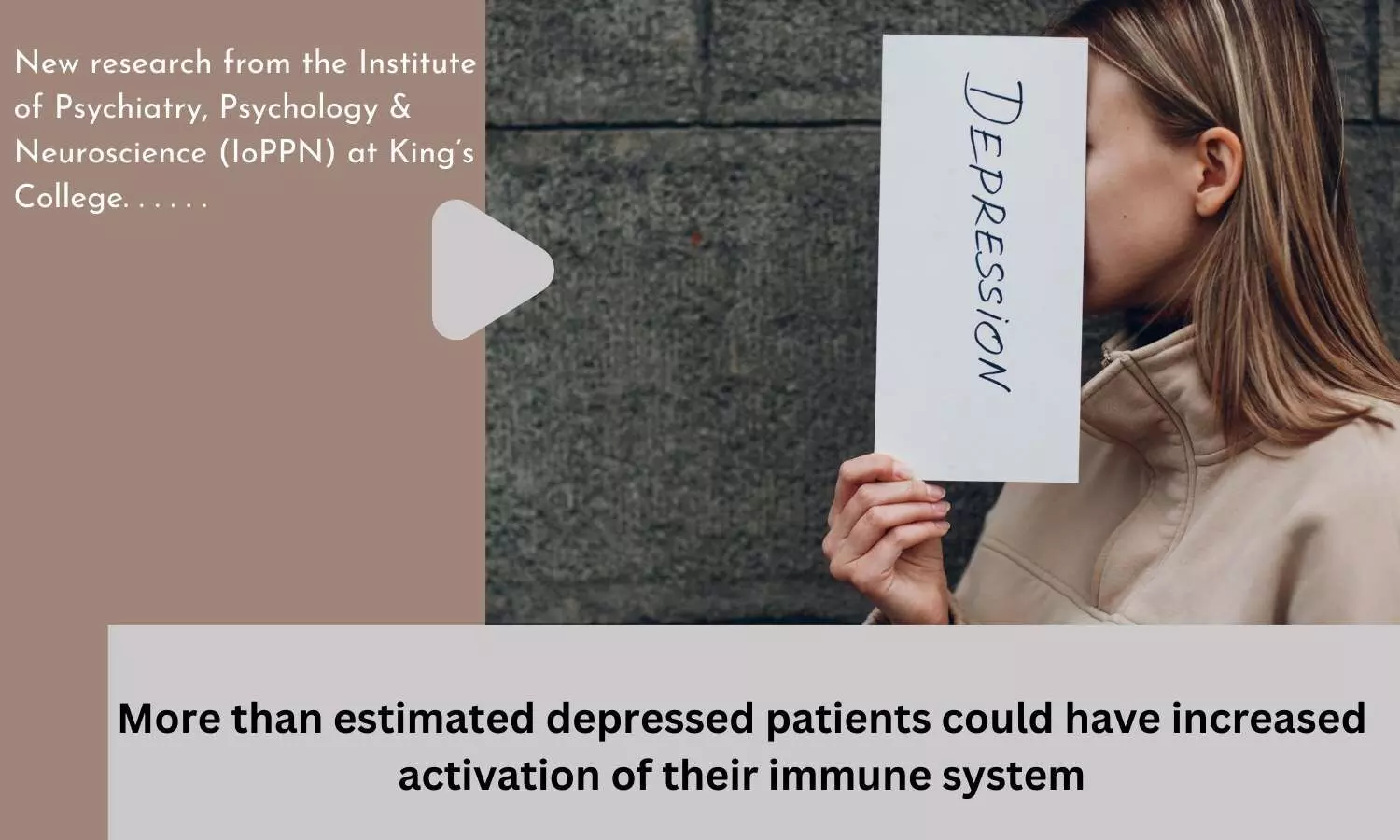 More than estimated depressed patients could have increased activation of their immune system