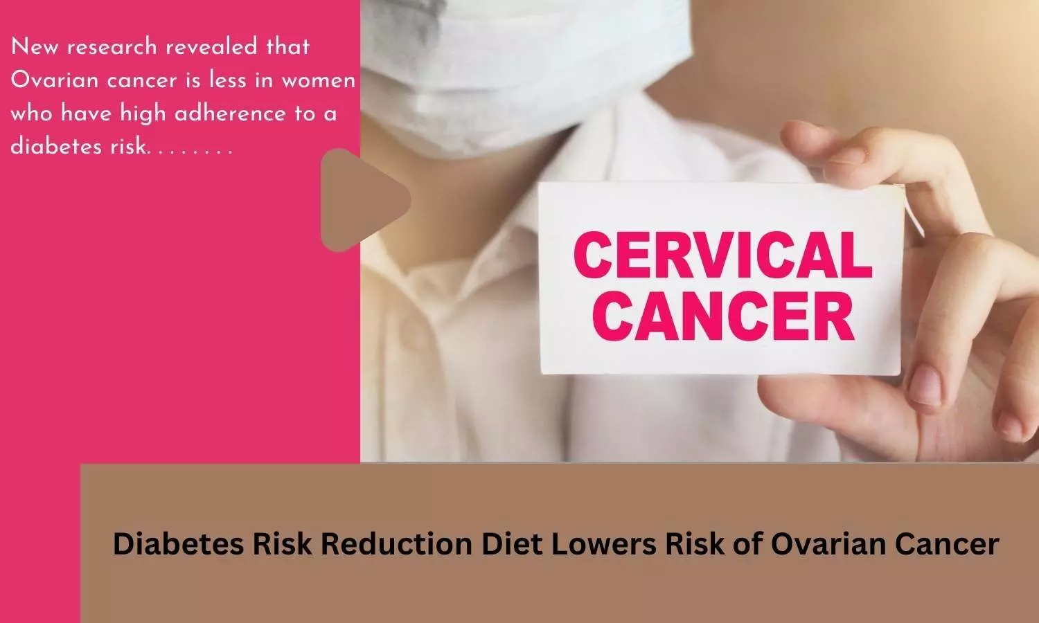Diabetes Risk Reduction Diet Lowers Risk of Ovarian Cancer