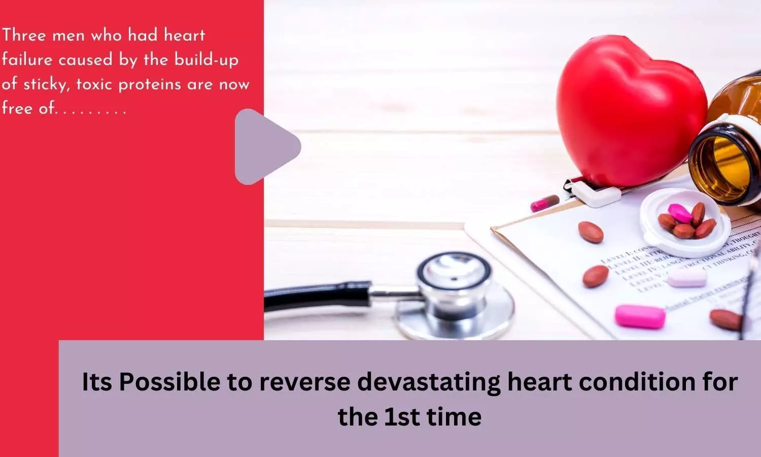 Its Possible to reverse devastating heart condition for the 1st time