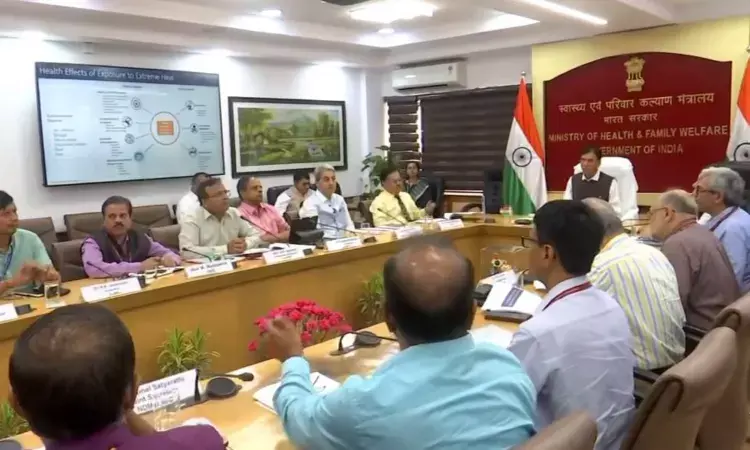 Union Health Minister chairs high-level meeting to review preparedness amid heatwaves