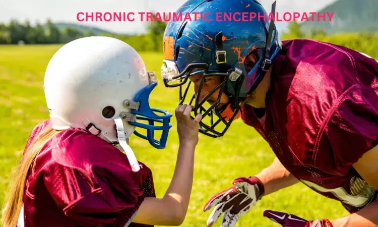 Chronic traumatic encephalopathy in football players linked to higher number of head hits