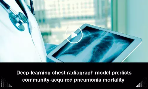 Deep-learning chest radiograph model predicts community-acquired pneumonia mortality