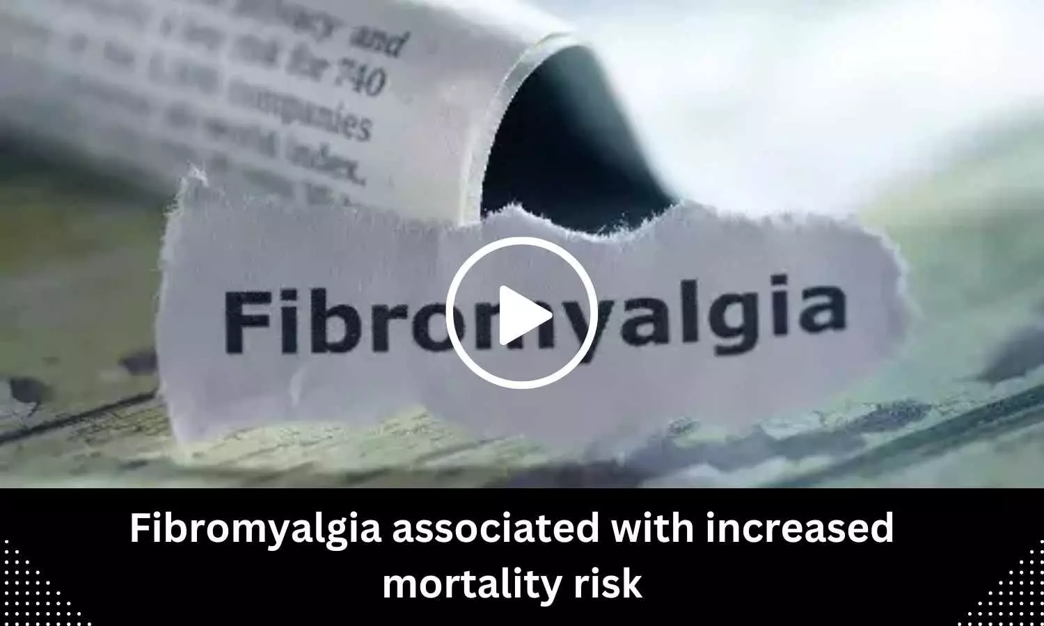 Fibromyalgia associated with increased mortality risk