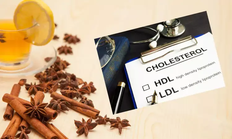 Cinnamon addition to food may lower triglycerides and LDL cholesterol