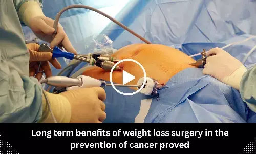 Long term benefits of weight loss surgery in the prevention of cancer proved