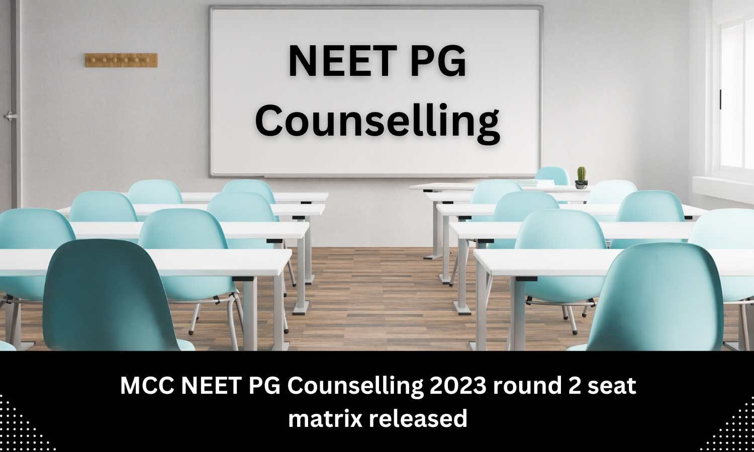 MCC Releases Seat Matrix Of Round 2 NEET PG Counselling 2023