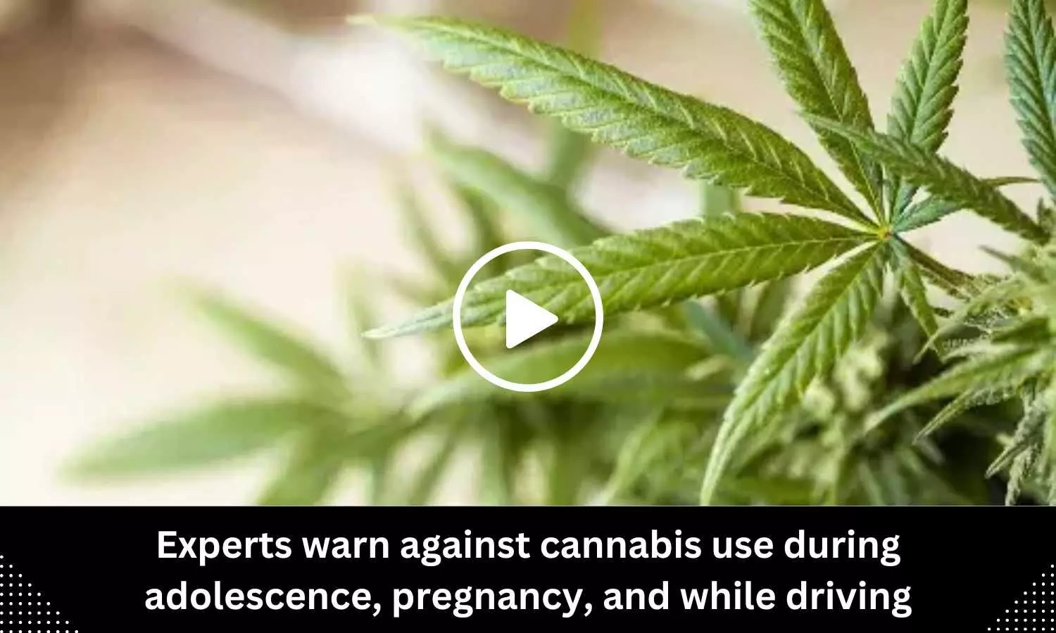 Experts warn against cannabis use during adolescence, pregnancy, and while driving
