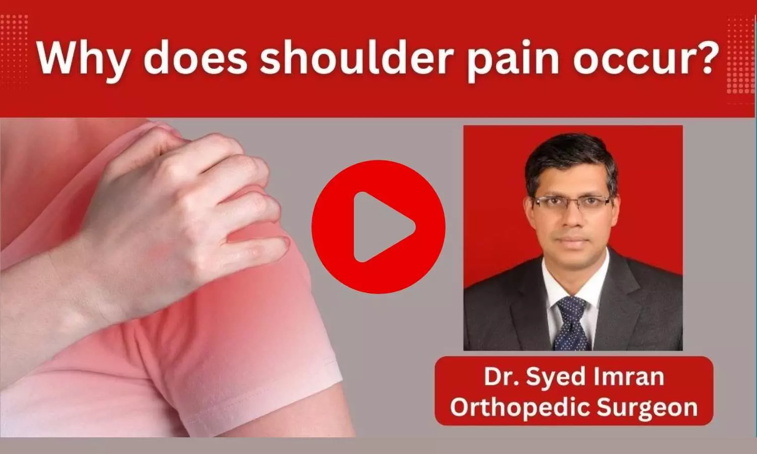 Do you have shoulder pain? Understand its causes from Dr Syed Imran (Orthopedic Surgeon)