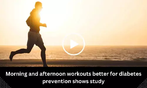Morning and afternoon workouts better for diabetes prevention shows study