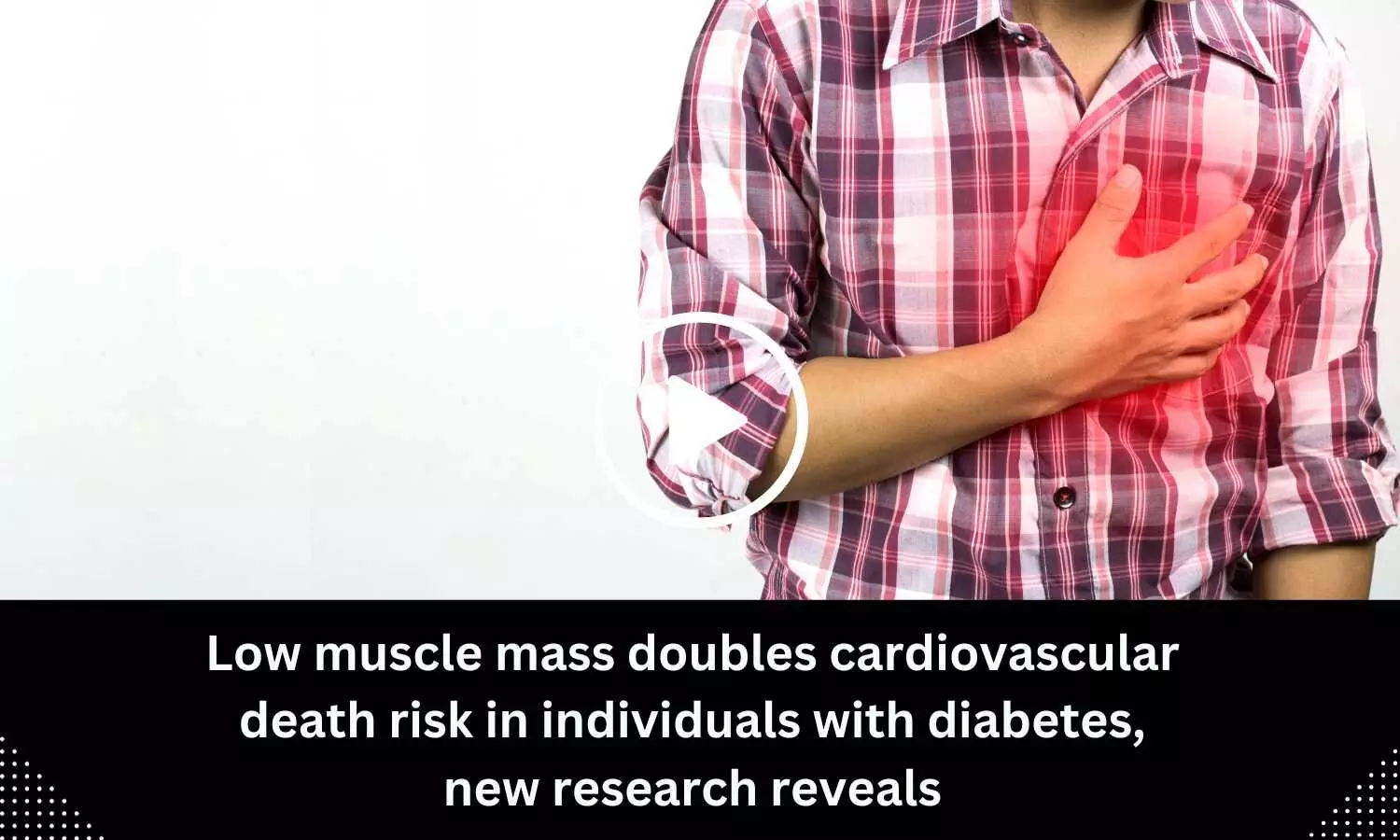 Low muscle mass doubles cardiovascular death risk in individuals with diabetes, new research reveals
