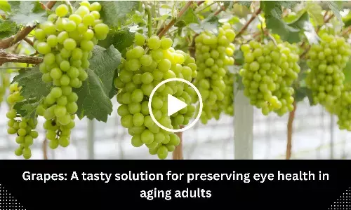 Grapes: A tasty solution for preserving eye health in aging adults