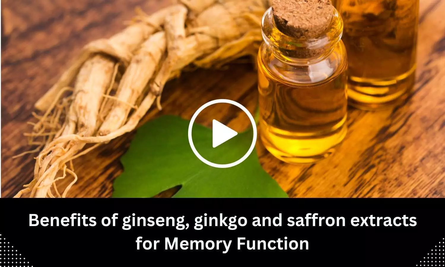 Benefits of ginseng, ginkgo, and saffron extracts for Memory Function