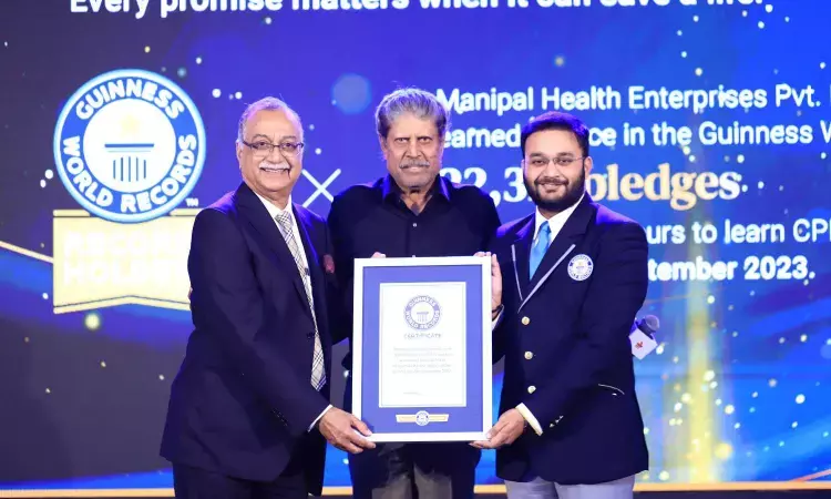 Manipal hospitals sets Guinness World Record for 22000 registrations to learn CPR in 24 hours