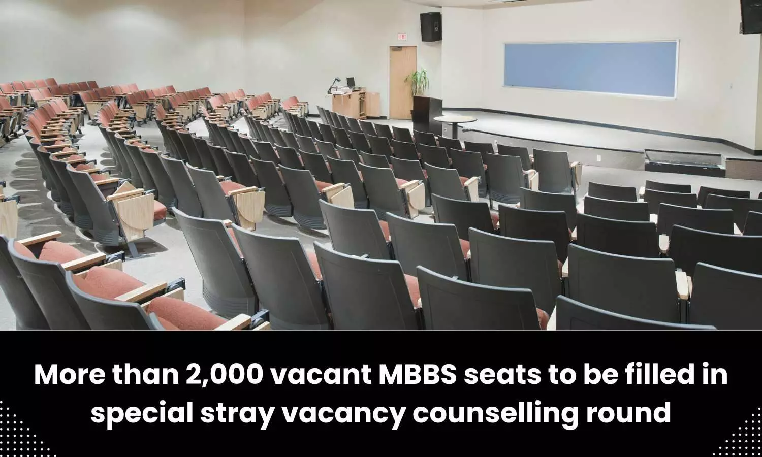 Over 2000 vacant MBBS seats to be filled in special stray vacancy counselling round