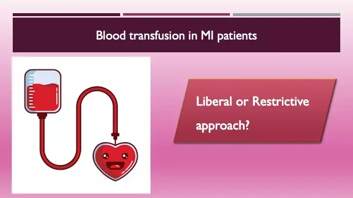 Liberal blood transfusion strategy does not improve outcomes in acute MI patients with anemia: MINT study