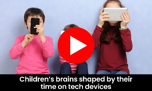 Childrens brains shaped by their time on tech devices