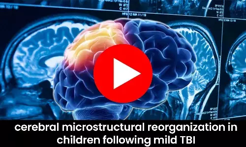 Cerebral microstructural reorganization in children following mild TBI
