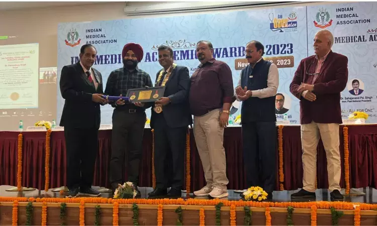 Faculty from AIIMS Bathinda conferred with National IMA Academic Excellence Award