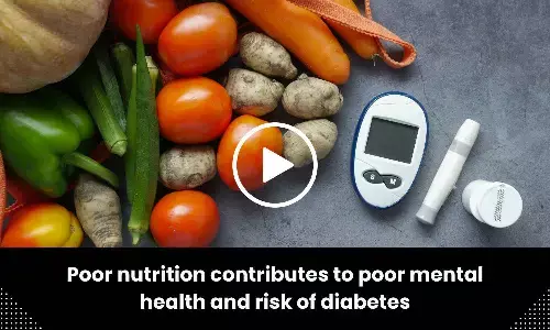Poor nutrition contributes to poor mental health and risk of diabetes