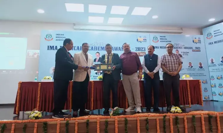 Associate Professor at MGM Medical College Dr Kaushik Bhattacharya conferred with IMA National Best Medical Teacher award