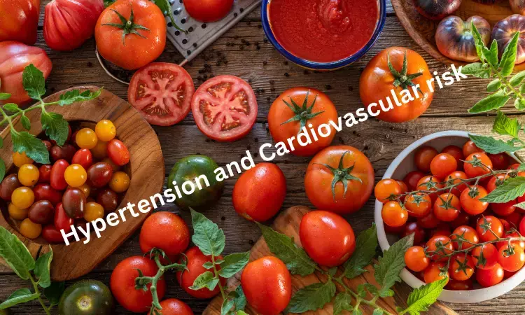 Tomatoes in diet may reduce hypertension and cardiovascular disease risk