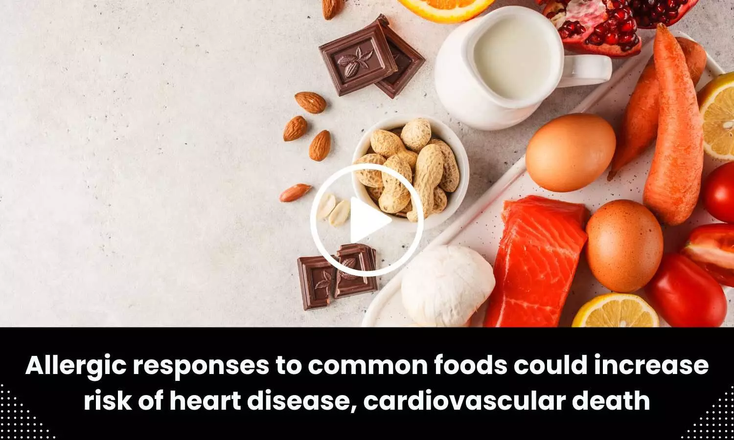 Allergic responses to common foods could increase risk of heart disease, cardiovascular death