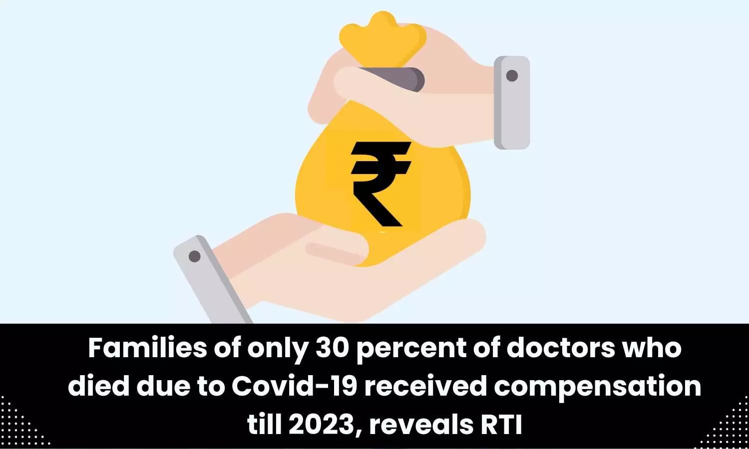 Families of only 30 percent of doctors who died due to Covid-19 received compensation till 2023:RTI