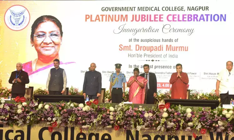 Medical professionals are assets of our country: President Murmu at  Platinum Jubilee Celebrations of GMC Nagpur