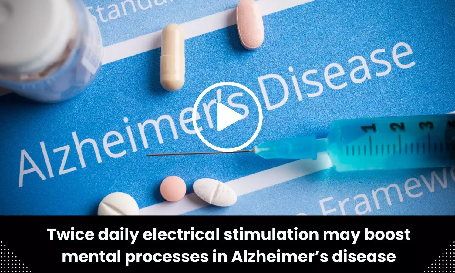 Twice daily electrical stimulation may boost mental processes in Alzheimers disease