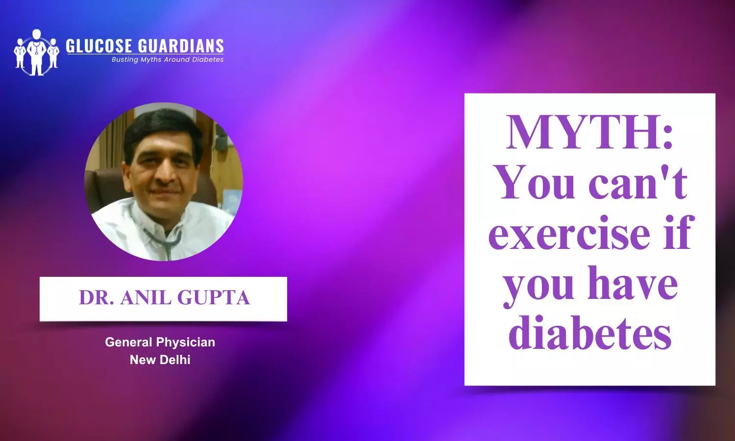 Can individuals with diabetes exercise? - Dr Anil Gupta