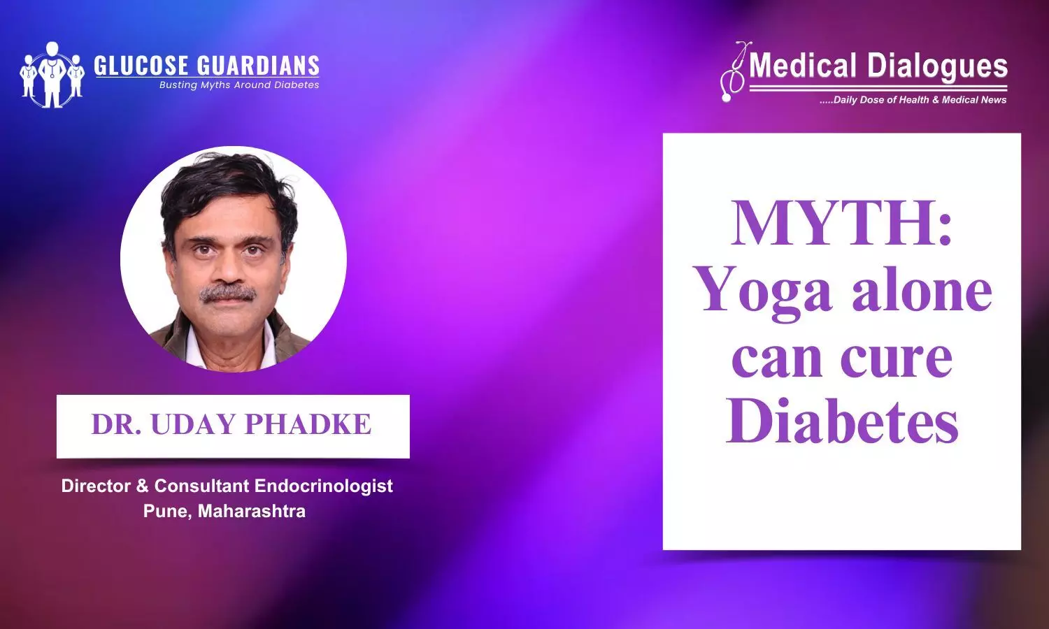 Can diabetes be cured solely through yoga? - Dr Uday Phadke