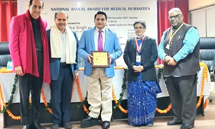 UCMS Professor Dr Satendra Singh conferred National Annual Award for Medical Humanities 2023