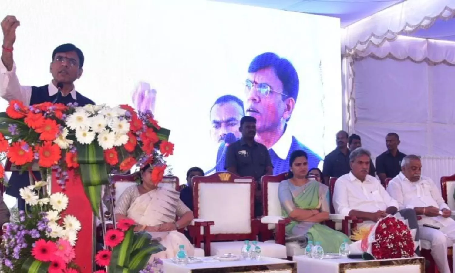 Union Health Minister lays foundation stone for 2 critical care blocks, BSL-3 Laboratory in Vijayawada