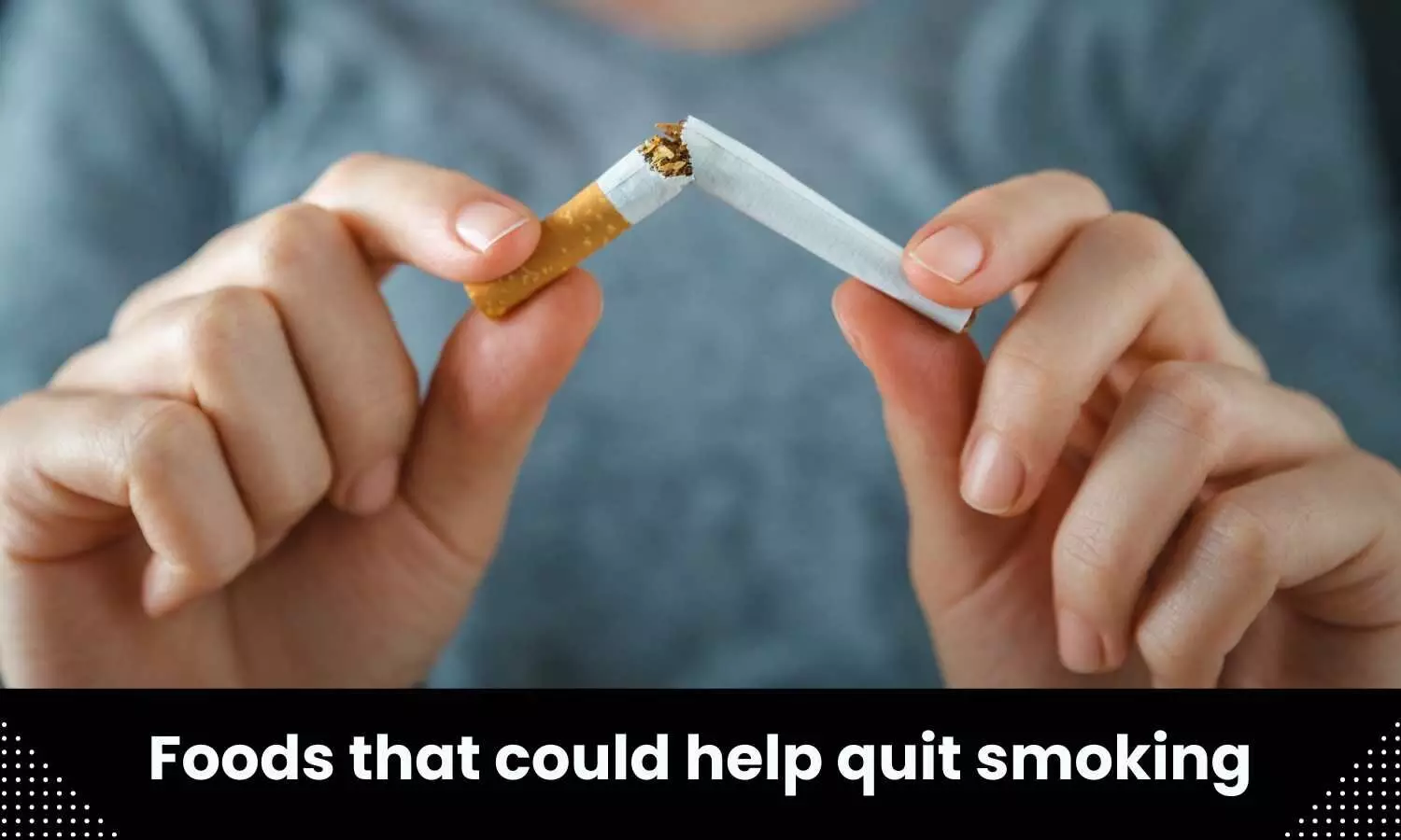 Foods that could help quit smoking
